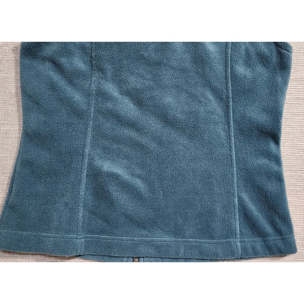 Columbia Womens Fleece Vest Teal Zip Front Size M - Picture 11 of 12